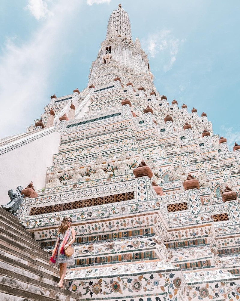 Mê đắm trước lối kiến trúc đặc sắc của chùa Wat Arun - ảnh 1