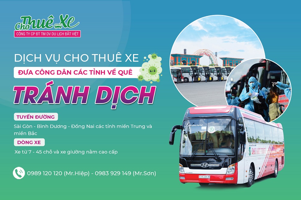 Dịch vụ cho thuê xe đưa công dân các tỉnh về quê tránh dịch - ảnh 1