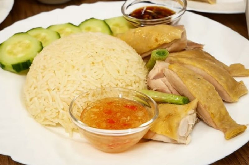 Món cơm gà Hải Nam Món cơm gà Hải Nam